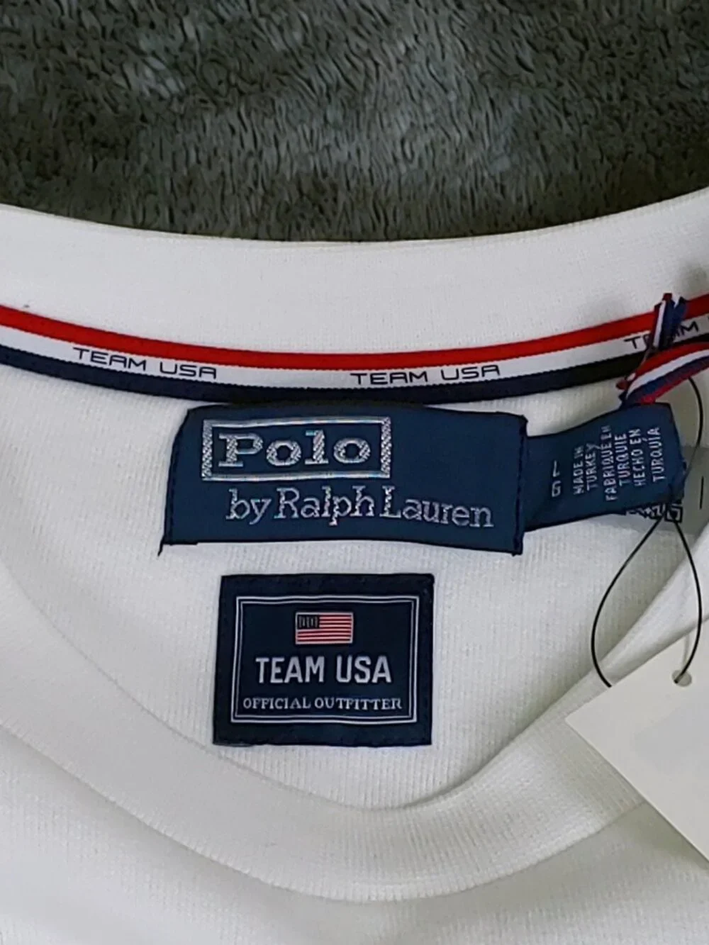 Polo Ralph Lauren Team USA 2026 Olympic Village Bear Sweatshirt L White NWT